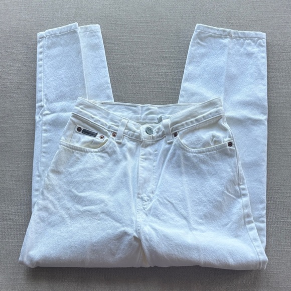 Calvin Klein high rise skinny white denim 🤍 size 4 - Picture 9 of 14